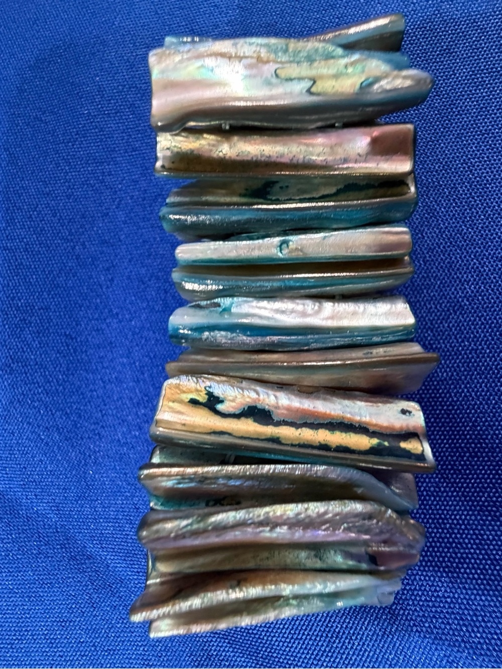 Parklane Iridescent Shell Stretch Bracelet new